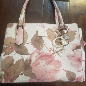 Guess candy floral print satchel